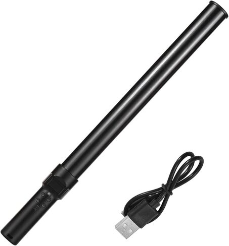 Handheld RGB Light Tube LED Video Light Wand Dimmable 7 Colorful Effects 2500K/5500K/9900K for Vlog Live Streaming Portrait Photography (Black) in Saudi Arabia