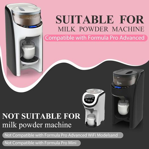 2 Sets Replacement Funnel Compatible with Baby Brezza Formula Pro | Replacement Parts Funnel and Cover, Baby Formula Dispenser, Easy Install, Dishwasher Safe Grey Parts for Baby Feeding in Saudi Arabia
