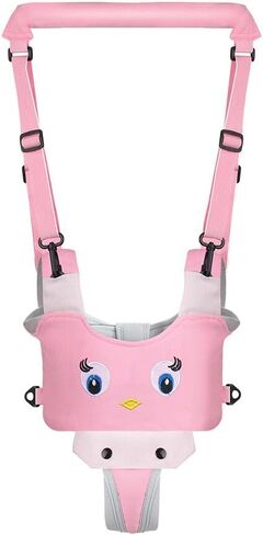 Surakey Baby Walking Harness - Handheld Kids Walker Helper - Toddler Walker Harness Adjustable Assistant Belt - Help Infant Learning Walk Support Assist Trainer Tool for 7-24 Month Old (Pink) in Saudi Arabia