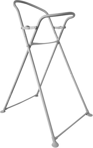 SHNUGGLE Foldable Baby Bath Stand Grey - Collapsible Newborn Bath Support 0-6 Months - Lightweight, Space Saving, Non Slip Secure Design - Fits Baby Bath Only in Saudi Arabia