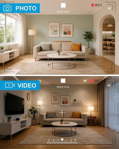 1080P HD WiFi Wall Outlet Camera, Motion Detection Surveillance Cam, Loop Recording Supported, No Audio Indoor Monitor for Baby Pet Home Office in Saudi Arabia