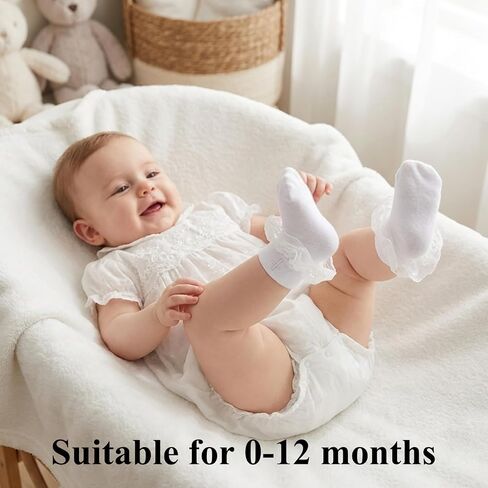 2pcs Baptism Headband & Socks for Baby Girl Christening Gifts, Cross White Baby Bow Headband with Newborn Baby Lace Socks for Girls, Baptism Dress Outfits Decorations & Photography Accessories ﻿ in Saudi Arabia