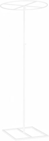 AsrMyjcx Adjustable Support Photography Backdrop Hoop Stand Galvanized Iron Telescopic Frame Aisle Marker with Stable Structure Suitable for Weddings Parties , White , 60CM in Saudi Arabia