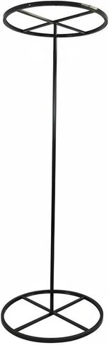 Wreath Frame Round Wedding Arch Backdrop Stand Circle Frame Ceremony Archway Fixture Structure Iron Construction Adjustable Vertical Rod Suitable for, Black, 100 Cm in Kuwait