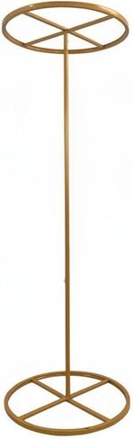 Wreath Frame Round Wedding Arch Backdrop Stand Circular Frame Ceremony Archway Base Structure Iron Construction Adjustable Telescopic Mechanism , Gold , 40 Cm in Saudi Arabia