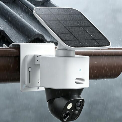 2 Pack Gutter Mount Bracket Compatible with Eufy SoloCam S340 E30 E42 S330 | No-Drill Installation, Rustproof Metal Security Camera Holder, Weatherproof Outdoor Bracket, Easy to Install, White in Saudi Arabia
