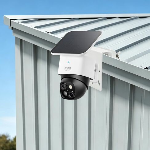 2 Pack Gutter Mount Bracket Compatible with Eufy SoloCam S340 E30 E42 S330 | No-Drill Installation, Rustproof Metal Security Camera Holder, Weatherproof Outdoor Bracket, Easy to Install, White in Saudi Arabia