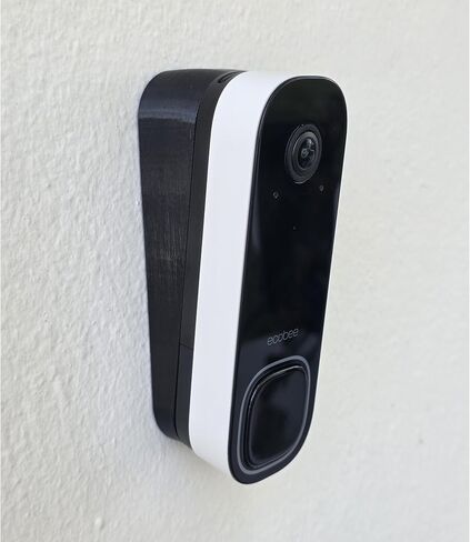 حامل إسفين بزاوية عمودية 10 درجات متوافق مع كاميرا جرس باب الفيديو الذكية من ecobee ودعامة إمالة لأسفل. مقاومة للأشعة فوق البنفسجية مطبوعة ثلاثية الأبعاد in Saudi Arabia