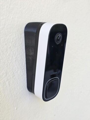 حامل إسفين بزاوية عمودية 10 درجات متوافق مع كاميرا جرس باب الفيديو الذكية من ecobee ودعامة إمالة لأسفل. مقاومة للأشعة فوق البنفسجية مطبوعة ثلاثية الأبعاد in Saudi Arabia