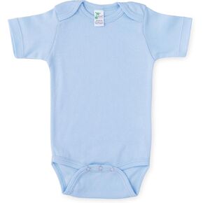 Laughing Giraffe Baby Blank Short Sleeve Unisex One Piece Bodysuit (6-12 Months, Blue) in Saudi Arabia