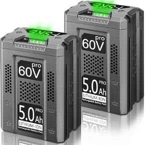 استبدال FSKE 5.0Ah لبطارية Greenworks 60V LB60A02 LB60A03 LB60A00 - متوافقة مع أدوات الطاقة Greenworks 60 Volt 2packs in Kuwait