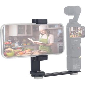 Cell Phone Holder for DJI Osmo Pocket 3, Phone Mount Expansion Accessories with 1/4" Thread Hole Used with Tripod and Extension Rod in Saudi Arabia