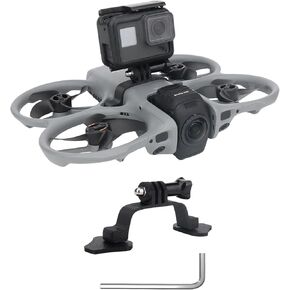 Avata 360 Quadcopter Camera Mounts 23.2g Lightweight Top Mount Bracket for DJI Avata 360 Accessories Drone Extension Adapter Compatible with Insta360 GO Ultra/GO 3S Action Cameras/Vlog Lgiht in Saudi Arabia