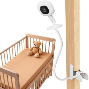 15.7in Flexible Baby Monitor Mount Compatible with Nanit Pro Smart Baby Monitor & Flex Stand, Also for Cameras with 1/4 Screw Mount 360° Adjustable Long Gooseneck Arm for Crib, Dresser, Shelf in Saudi Arabia