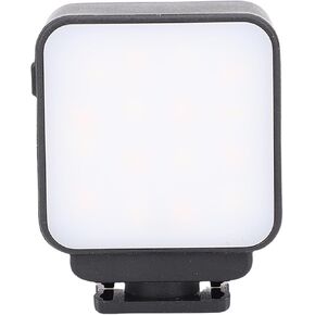 LED Video Light, Pocket 3 Action Camera 16 LED Beads 3 Color Temperatures 3000K-6500K Brightness Levels Rechargeable 120 Mins with Cold Shoe Mount for Vlogging & Photography (White) in Saudi Arabia