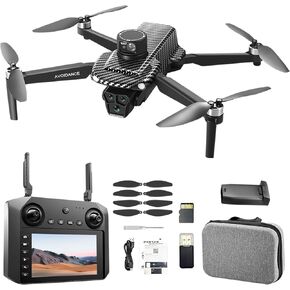 5G FPV Screen RC Quadcopter, Dual Camera & GPS Equipped, Featuring 360° Laser Obstacle Avoidance, Optical Flow Positioning and Brushless Motors; Built with 4.5-inch Display, 7.4V 3000mAh Standard Long-Endurance Battery for 30-Minute Flight, 3280ft Remote  in Kuwait
