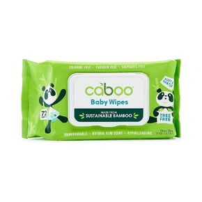 Caboo Tree Free Bamboo Baby Wipes, Eco Friendly Naturally Derived for Sensitive Skin, Resealable Peel Tab Travel, 72 Count (Pack of 2) in Saudi Arabia