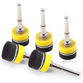 SPEEDWOX Hook and Loop Sanding Discs Pad Kit, 5 Packs 1" for Rotary Tool | Sanding Disc Kit with 1/4" Shank Drill Attachment Backing Pads and Soft Foam Layer Buffing Pad in Saudi Arabia