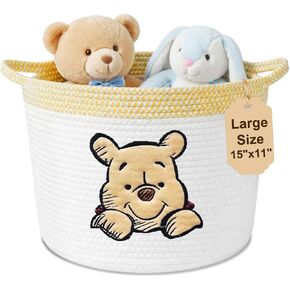 Kihraw Winnie Storage Basket for Nursery for Toy Organizer, Kids Room Decor in Saudi Arabia