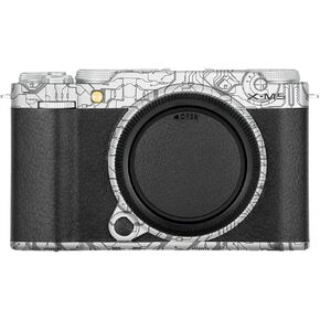 غلاف حماية لكاميرا Fujifilm XM5 — مادة 3M، نسيج من ألياف الكربون، لمسة نهائية غير لامعة، ملصق كامل للجسم (أزرق دائري) in Kuwait