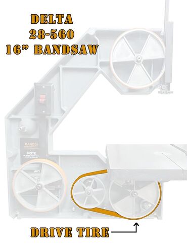 1 Urethane Band Saw Wood Speed Drive Tire for 16" Delta 28-560 in Saudi Arabia