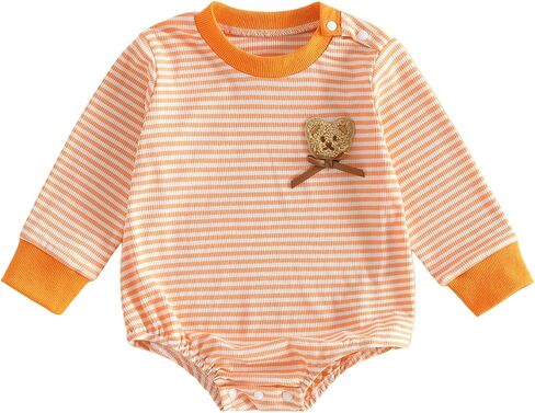 Douhoow Baby Sweatshirt Romper Long Sleeve Bear Embroidery Bodysuit Infant Boy Girl Fall Winter Festival Clothes in Saudi Arabia