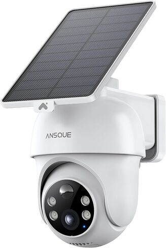 ANSQUE Solar Security Cameras Wireless Outdoor Home System, 2 Cam-Kit in Kuwait
