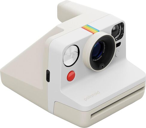 Polaroid Now Generation 3 i-Type Instant Camera (Pebble White) with 8 i-Type Color Film Starter Bundle + Charging Cable and Cleaning Cloth in Kuwait