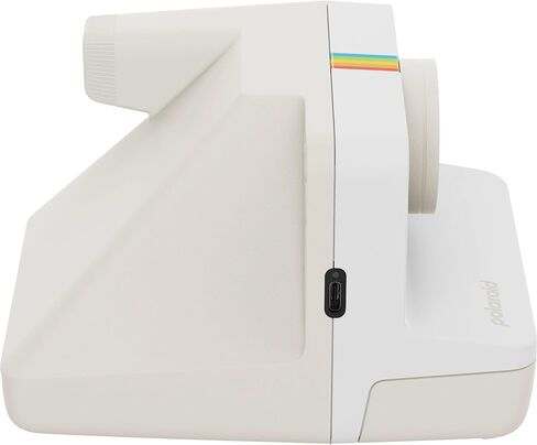 Polaroid Now Generation 3 i-Type Instant Camera (Pebble White) with 8 i-Type Color Film Starter Bundle + Charging Cable and Cleaning Cloth in Kuwait