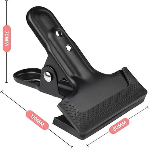 10Pcs Backdrop Clips for Photography Studio Background Stand Holder Photo Equipment | Heavy-duty clamps for seamless backdrop setup. Secure grip, easy to adjust. in Saudi Arabia