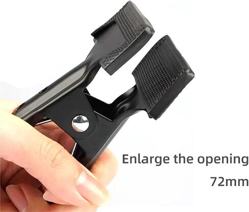 10Pcs Backdrop Clips for Photography Studio Background Stand Holder Photo Equipment | Heavy-duty clamps for seamless backdrop setup. Secure grip, easy to adjust. in Saudi Arabia