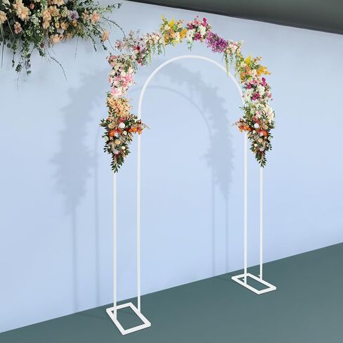 Wedding Arch Backdrop Stand Metal Arched Frame for Ceremony Party Outdoor Indoor 130x220cm in Saudi Arabia