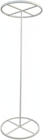 Wreath Frame Round Wedding Arch Backdrop Stand Circular Frame Ceremony Archway Base Structure Iron Construction Adjustable Telescopic Mechanism , White , 40 Cm in Saudi Arabia