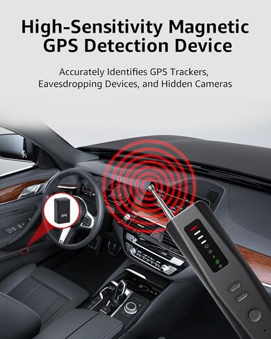 Hidden Camera Detectors, Advanced Anti-Spy Technology RF Signal GPS Tracker Finder, Wireless Bug Sweeper with Magnetic Detection for Home Office Travel Security, Real-Time Alarm in Saudi Arabia