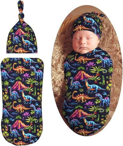 Deer Hunting Camo Newborn Swaddle Blankets Hat Sets Soft Baby Receiving Blanket Swaddle Sack for Baby Shower Infant Boy Girl Gift in Saudi Arabia