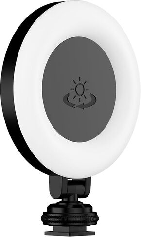 Mini Portable LED Photography Lamp Tricolor Video Light 360°Rotation for Camera Magic Arm,ABS Material (White) in Saudi Arabia