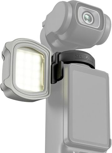 Mini Magnetic LED Fill Light 3 Lighting Mode 3 Levels Brightness for Outdoor Video Grey in Saudi Arabia