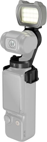 Mini Magnetic LED Fill Light 3 Lighting Mode 3 Levels Brightness for Outdoor Video Grey in Saudi Arabia