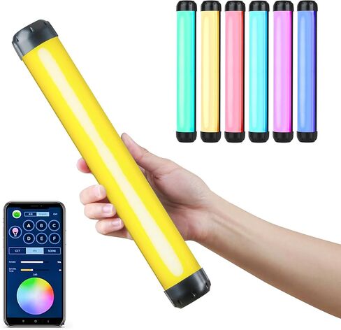 RGB Portable LED Tube Light Stick 2500K-8500K Dimmable for Photography Vlog Live Broadcast Videography Magnetic Backside in Saudi Arabia