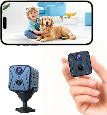 javiscam Hidden Camera 4K HD Wireless Spy Camera with Video, Mini Indoor Cameras for Home Security, AI Motion Detection, Night Vision, Built-in Siren, 60-Day Battery Life, Nanny cam, pet Camera in Saudi Arabia