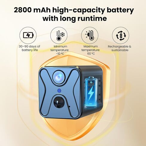 javiscam Hidden Camera 4K HD Wireless Spy Camera with Video, Mini Indoor Cameras for Home Security, AI Motion Detection, Night Vision, Built-in Siren, 60-Day Battery Life, Nanny cam, pet Camera in Saudi Arabia