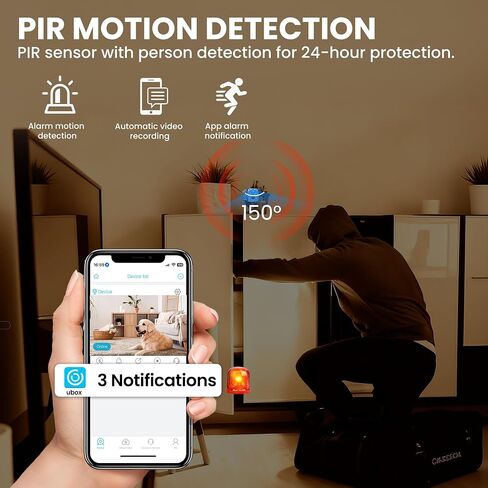 javiscam Hidden Camera 4K HD Wireless Spy Camera with Video, Mini Indoor Cameras for Home Security, AI Motion Detection, Night Vision, Built-in Siren, 60-Day Battery Life, Nanny cam, pet Camera in Saudi Arabia
