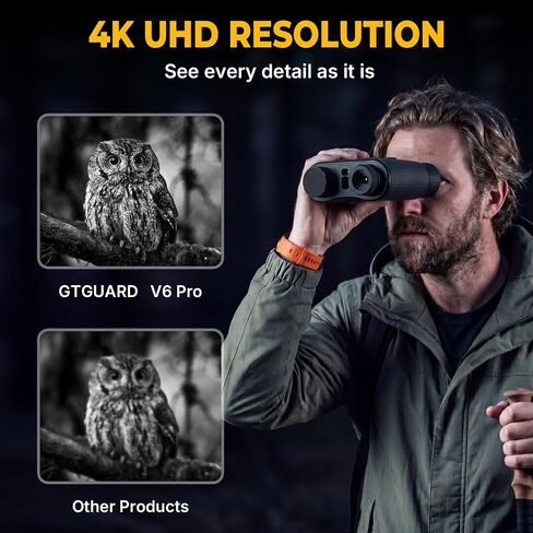 4K Night Vision Goggles Head Mounted for Adults,Long Range Detection,984FT Rechargeable Infrared Digital Binoculars,8X Digital Zoom,Hands Free Night-Vision Goggles with 32GB TF Card in Saudi Arabia