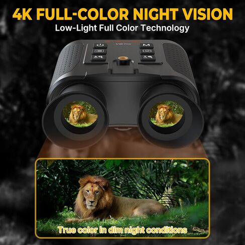 4K Night Vision Goggles Head Mounted for Adults,Long Range Detection,984FT Rechargeable Infrared Digital Binoculars,8X Digital Zoom,Hands Free Night-Vision Goggles with 32GB TF Card in Saudi Arabia
