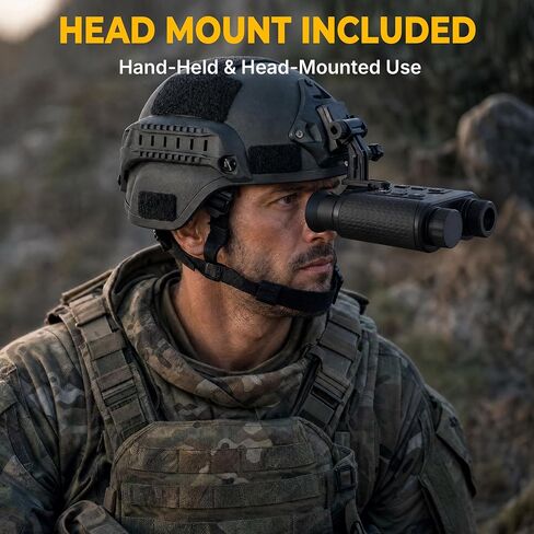 4K Night Vision Goggles Head Mounted for Adults,Long Range Detection,984FT Rechargeable Infrared Digital Binoculars,8X Digital Zoom,Hands Free Night-Vision Goggles with 32GB TF Card in Saudi Arabia