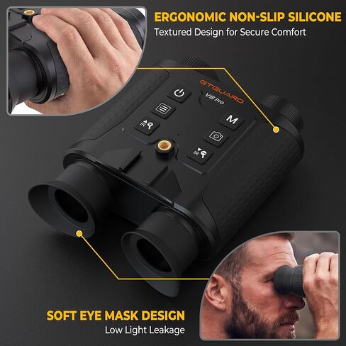 4K Night Vision Goggles Head Mounted for Adults,Long Range Detection,984FT Rechargeable Infrared Digital Binoculars,8X Digital Zoom,Hands Free Night-Vision Goggles with 32GB TF Card in Saudi Arabia
