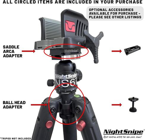 BOG DeathGrip Ball Head Conversion Kit | Ball Head Adapter + Arca-Swiss Saddle Mount | for use with BOG DeathGrip Tripod in Saudi Arabia