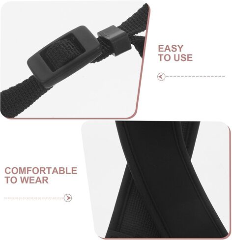 كاميرا 5 قطعة رقبة قابلة للتعديل حزام حبال من إسفنج البولي يوريثان مقاوم للصدمات | هيكل، اتصال موثوق للمشي لمسافات طويلة والرياضات الخارجية، لمسة نهائية سوداء لحمل الكتف الآمن in Kuwait