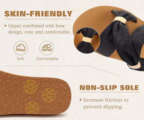 KuaiLu Womens Sandals Black Khaki-CP 8.5 | Memory Cushion Comfortable Walking Slippers in Kuwait