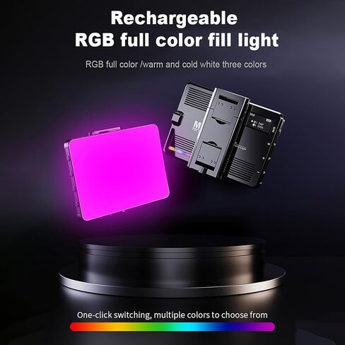 M16 LED Light 3000K-9900K Color Temperature Stepless Dimmable for Live Streaming Home Studio with 72 LED Beads for Portrait Photography in Saudi Arabia